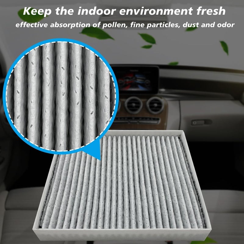 Capume for Cabin Air Filter JM200 (CF12058) Fits Hyundai Accent (2018-2022), Elantra (2017-2020), Elantra GT (2018-2020), Fits Kia Forte (2019-2024), Forte 5 (2020-2023), Rio (2018-2023), 97133-F2000 - Image 3